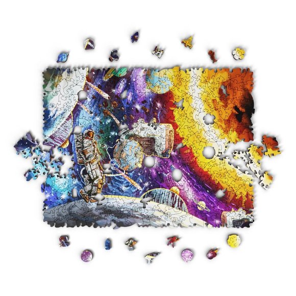 Ohanna Puzzle Moonwalk in Galaxy Chaos Large 730 Pieces 15.5" x 20.5" - Picture 5 of 7